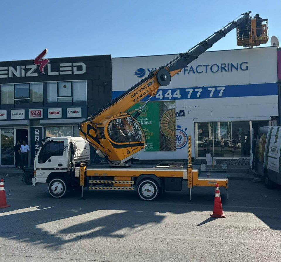 Ostim kiralık sepetli vinç